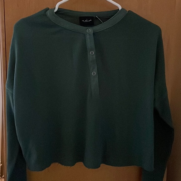 Urban Outfitters Sweaters - Urban Outfitters - dark green cropped sweater